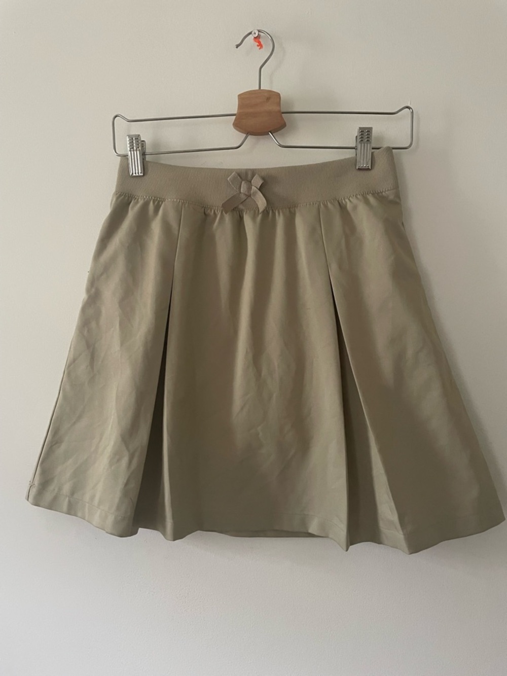 French Toast Girls' Khaki Pleated Skort with Bow